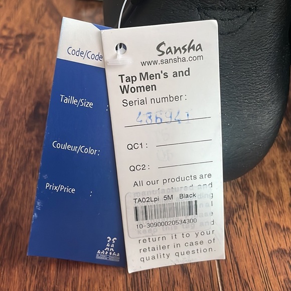 Sansha T-Split TA02pi, Black lace up Tap Shoe - size 5M - Unisex Dance Shoe - Picture 6 of 15